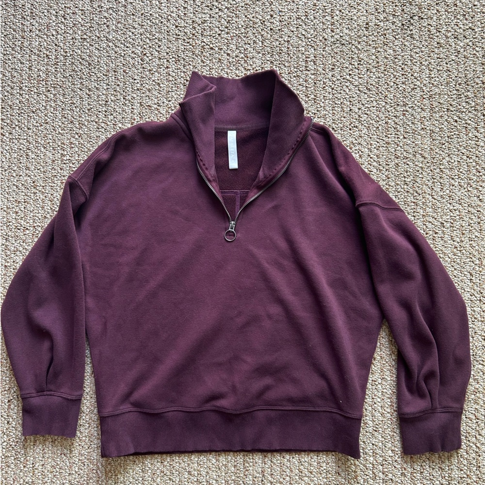 Athleta Quarter Zip Sweater